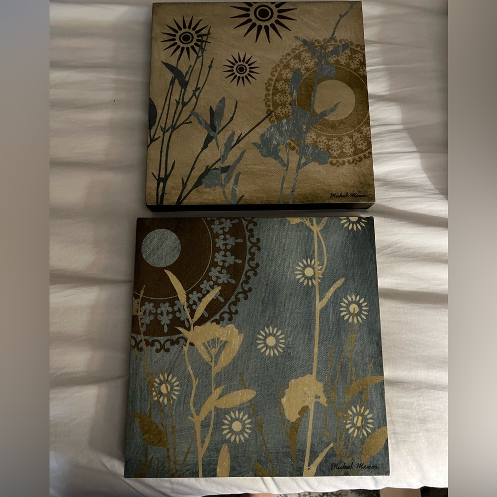 2 lovely wall arts new